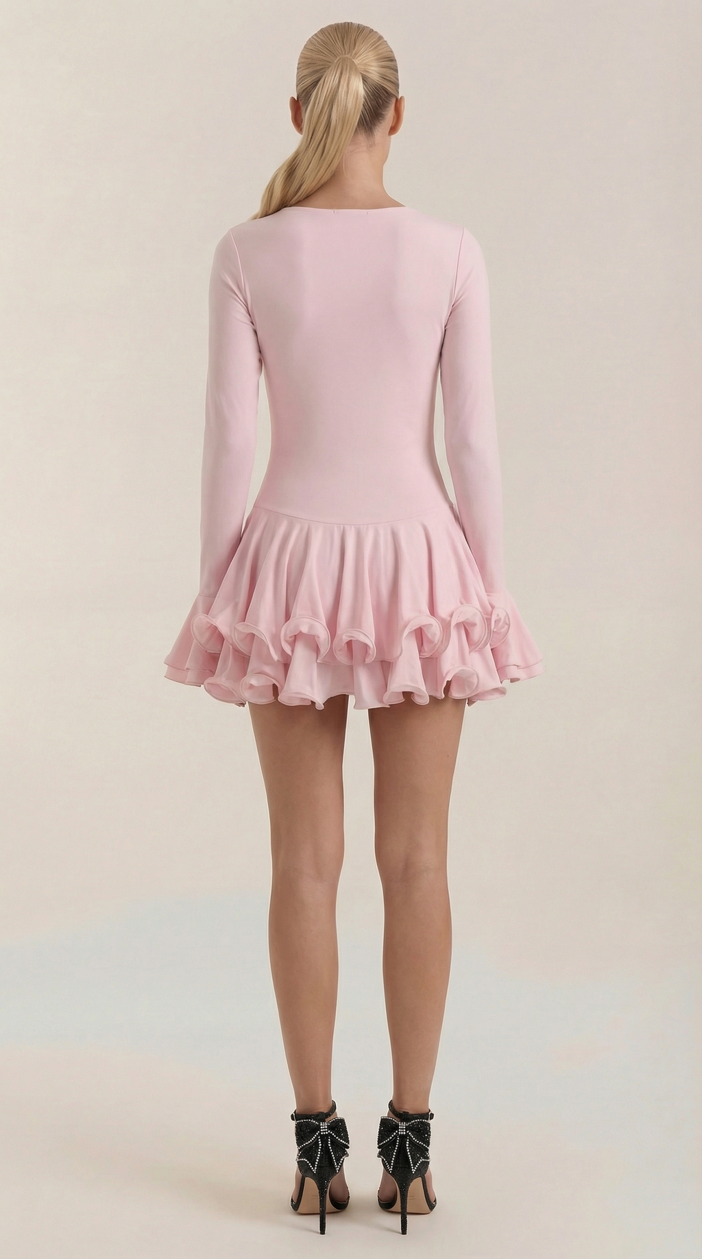 Estelle Mini-Kleid mit Rüschen