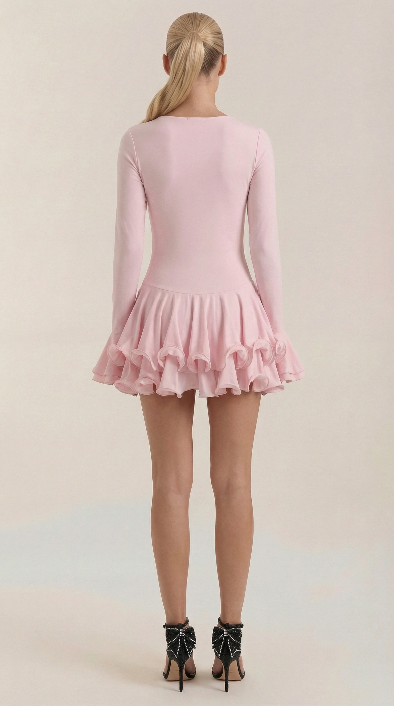 Estelle Mini-Kleid mit Rüschen