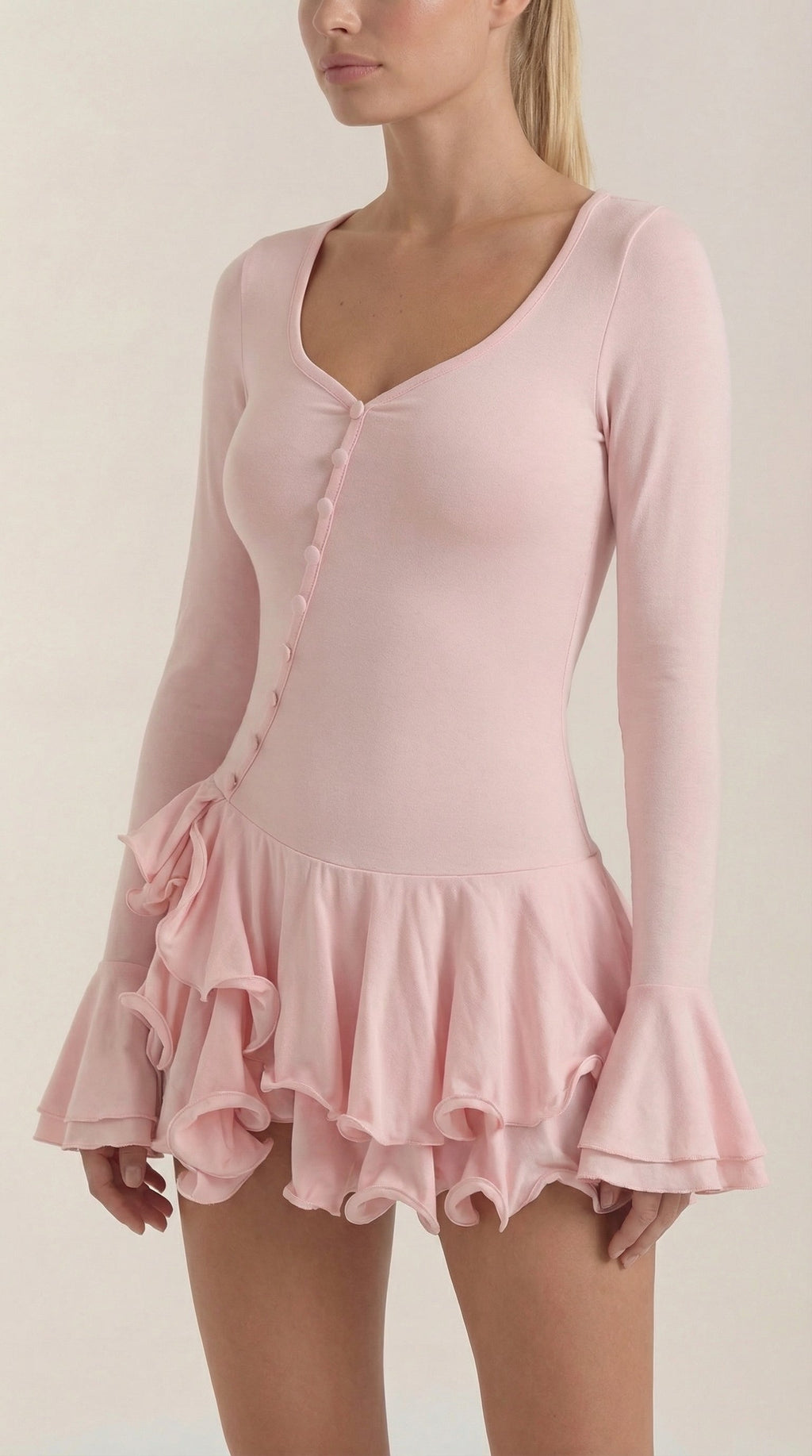 Estelle Mini-Kleid mit Rüschen