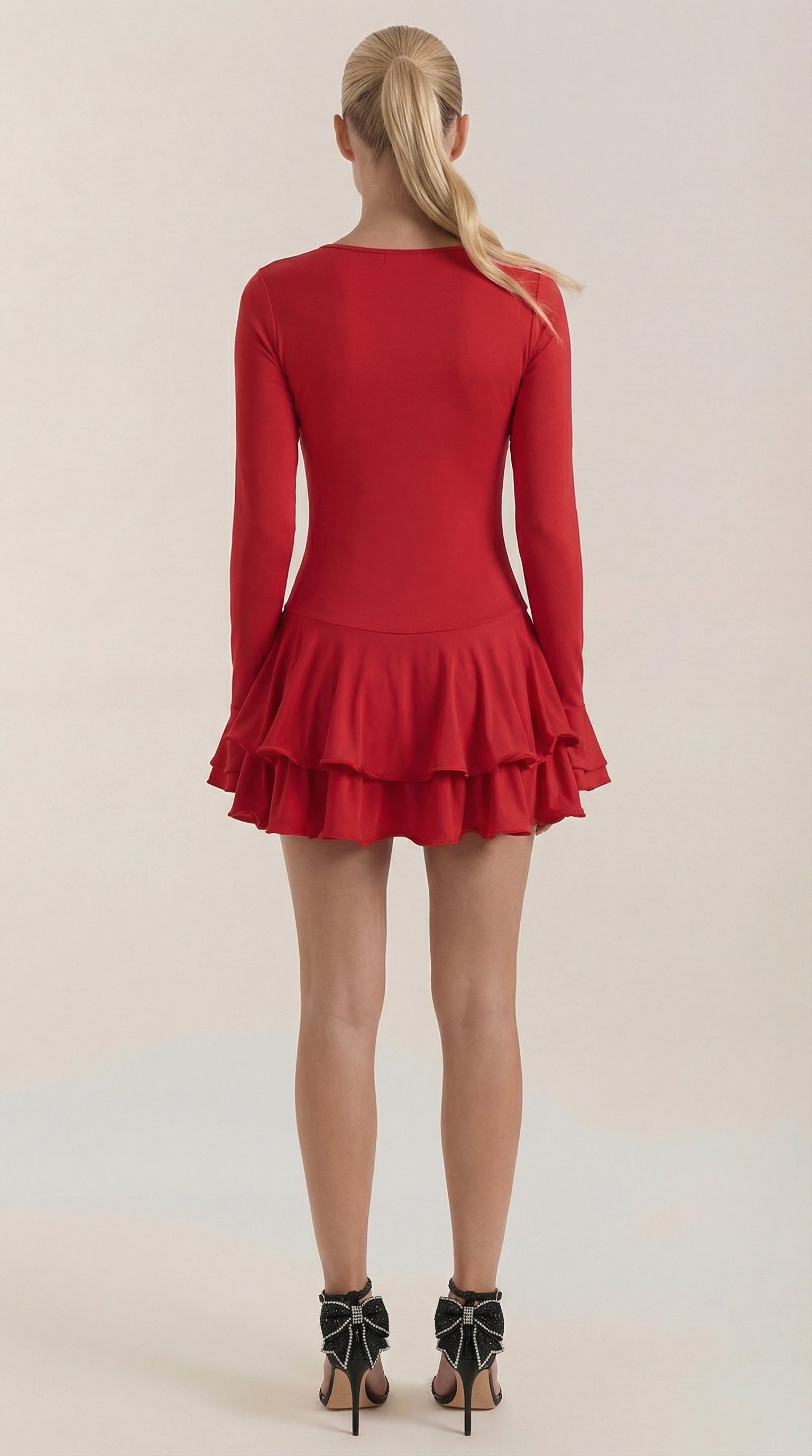 Estelle Mini-Kleid mit Rüschen