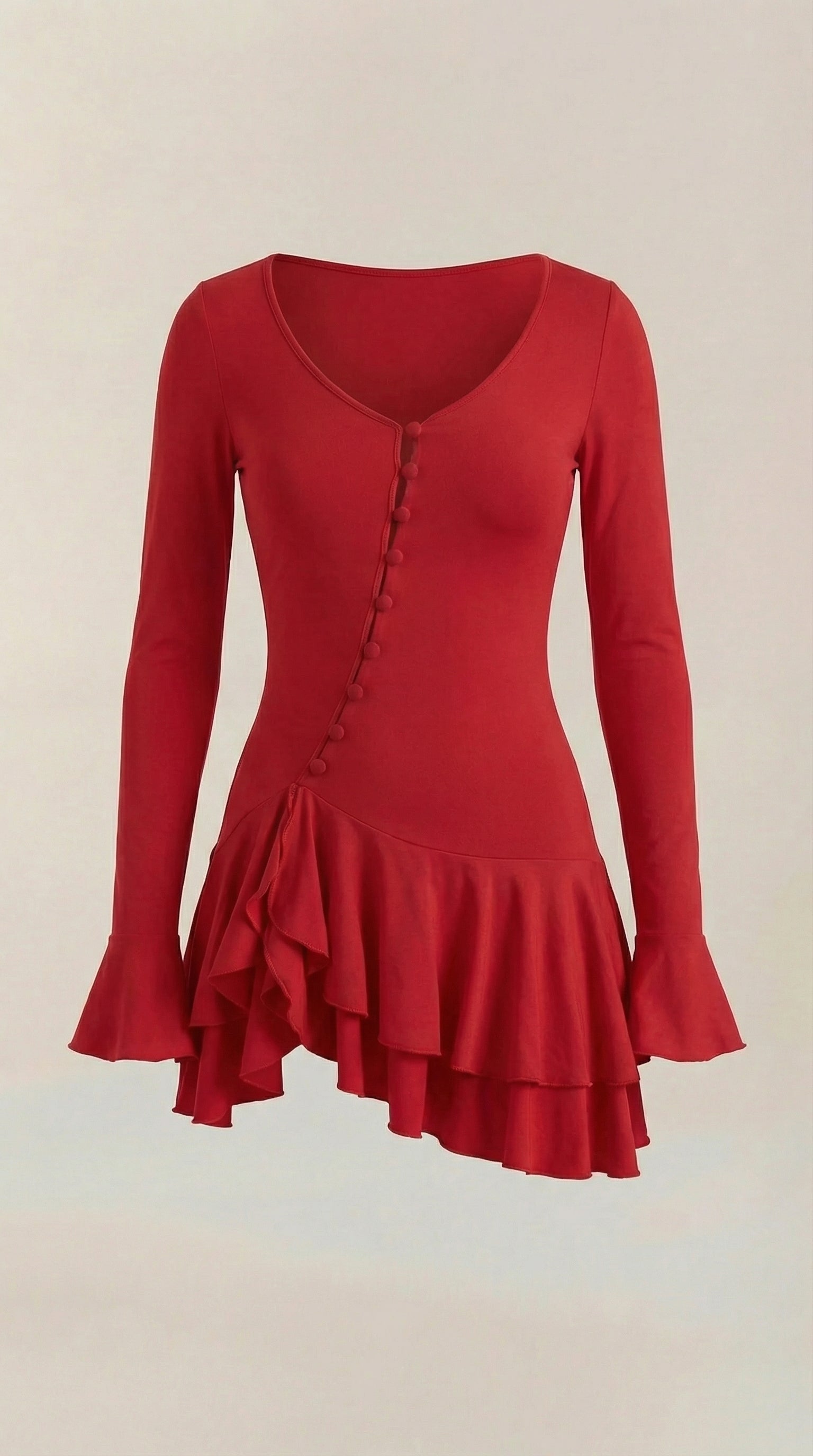 Estelle Mini-Kleid mit Rüschen