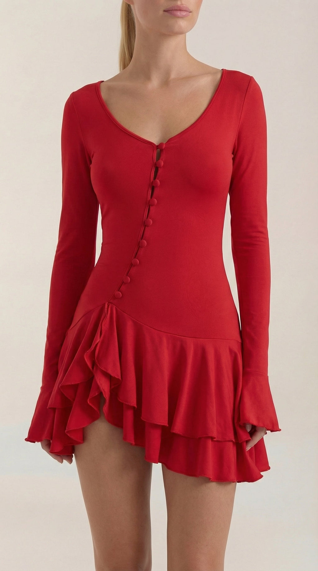 Estelle Mini-Kleid mit Rüschen