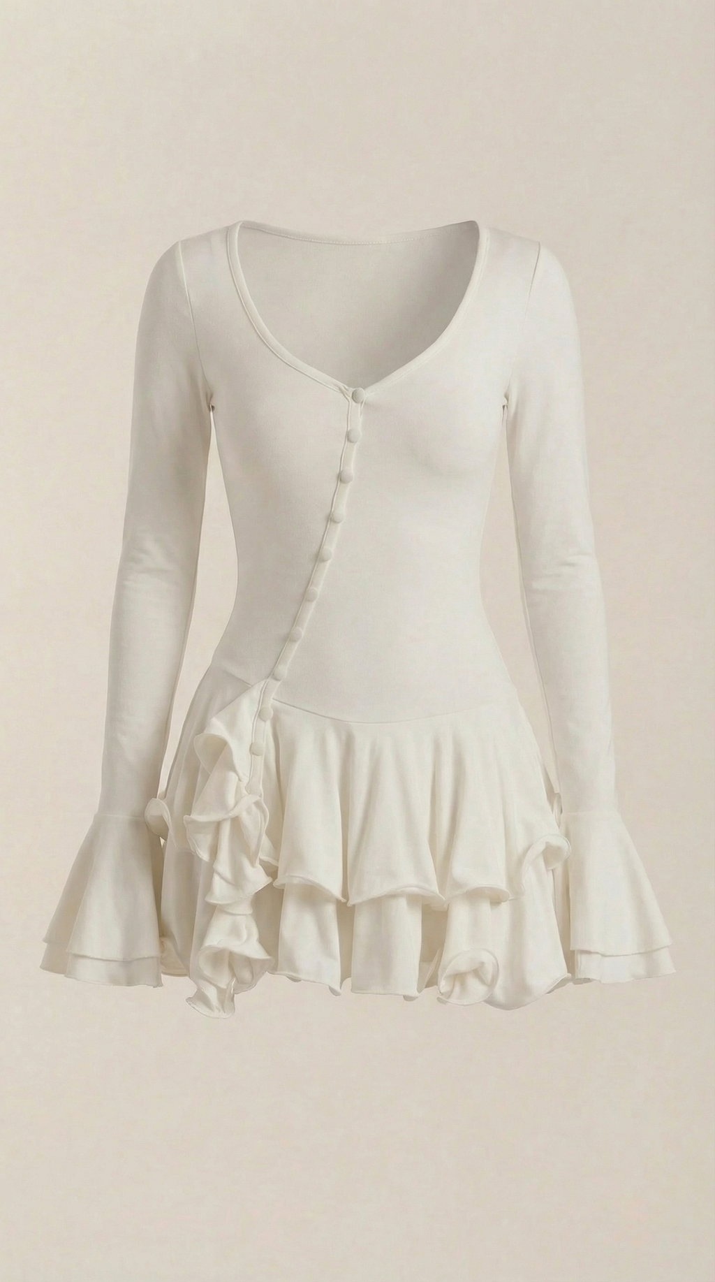 Estelle Mini-Kleid mit Rüschen