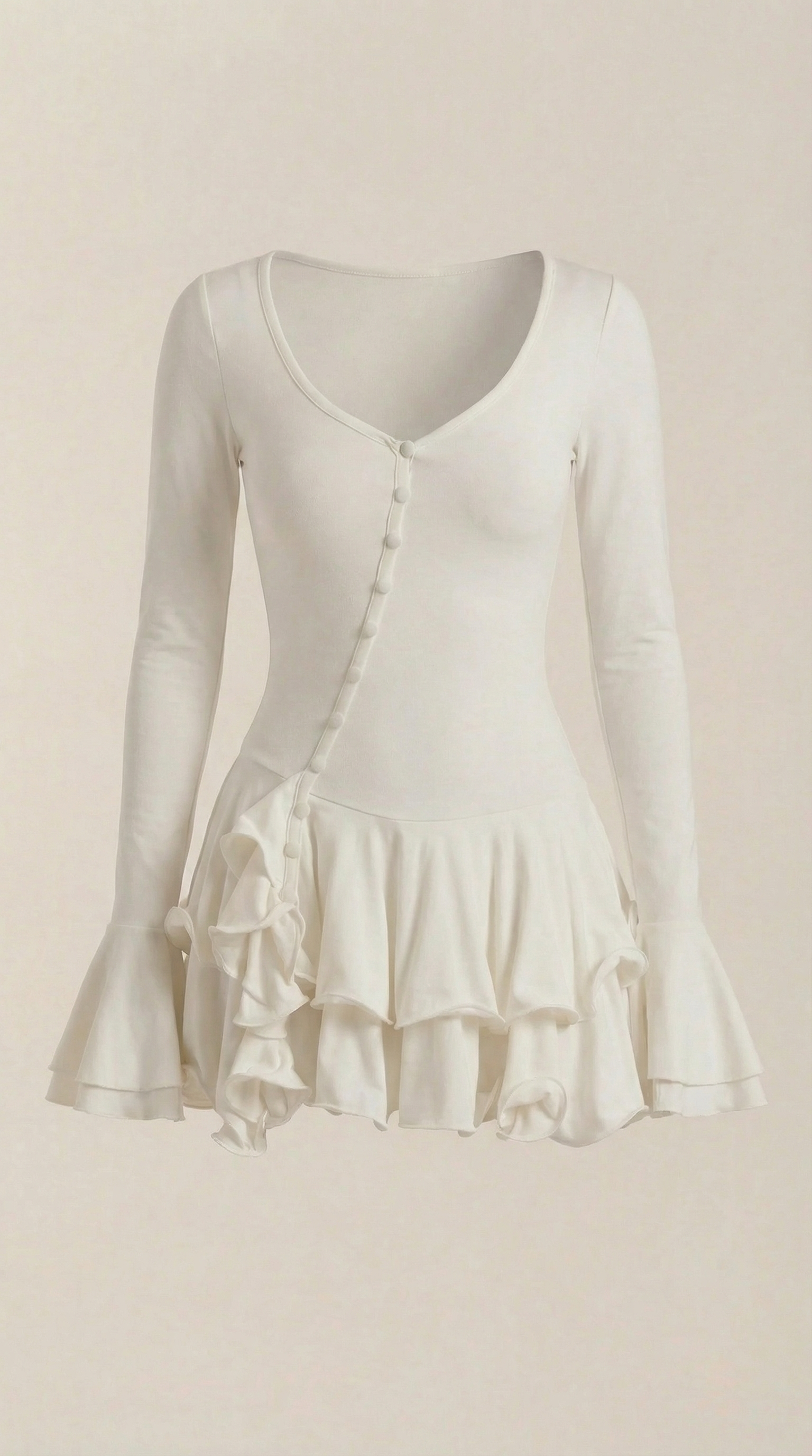 Estelle Mini-Kleid mit Rüschen