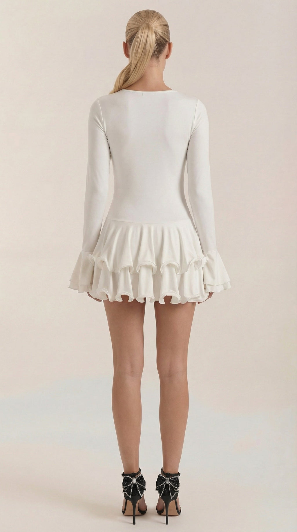 Estelle Mini-Kleid mit Rüschen