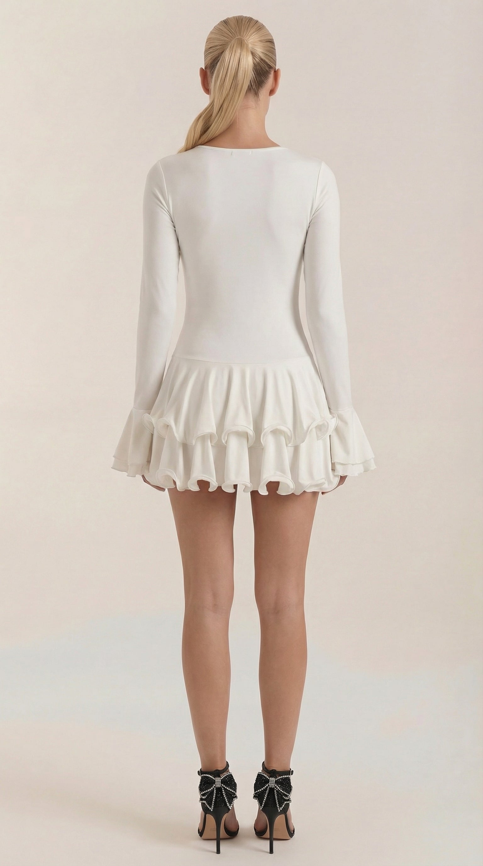 Estelle Mini-Kleid mit Rüschen