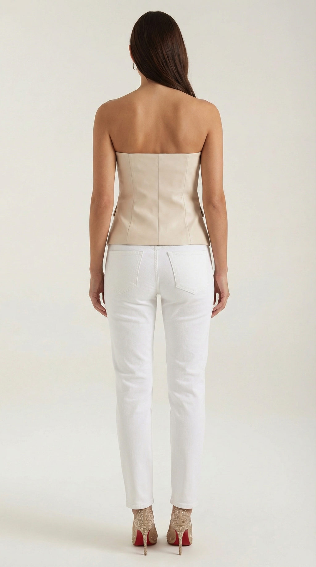 Fiona Trägerloses Blazer-Oberteil