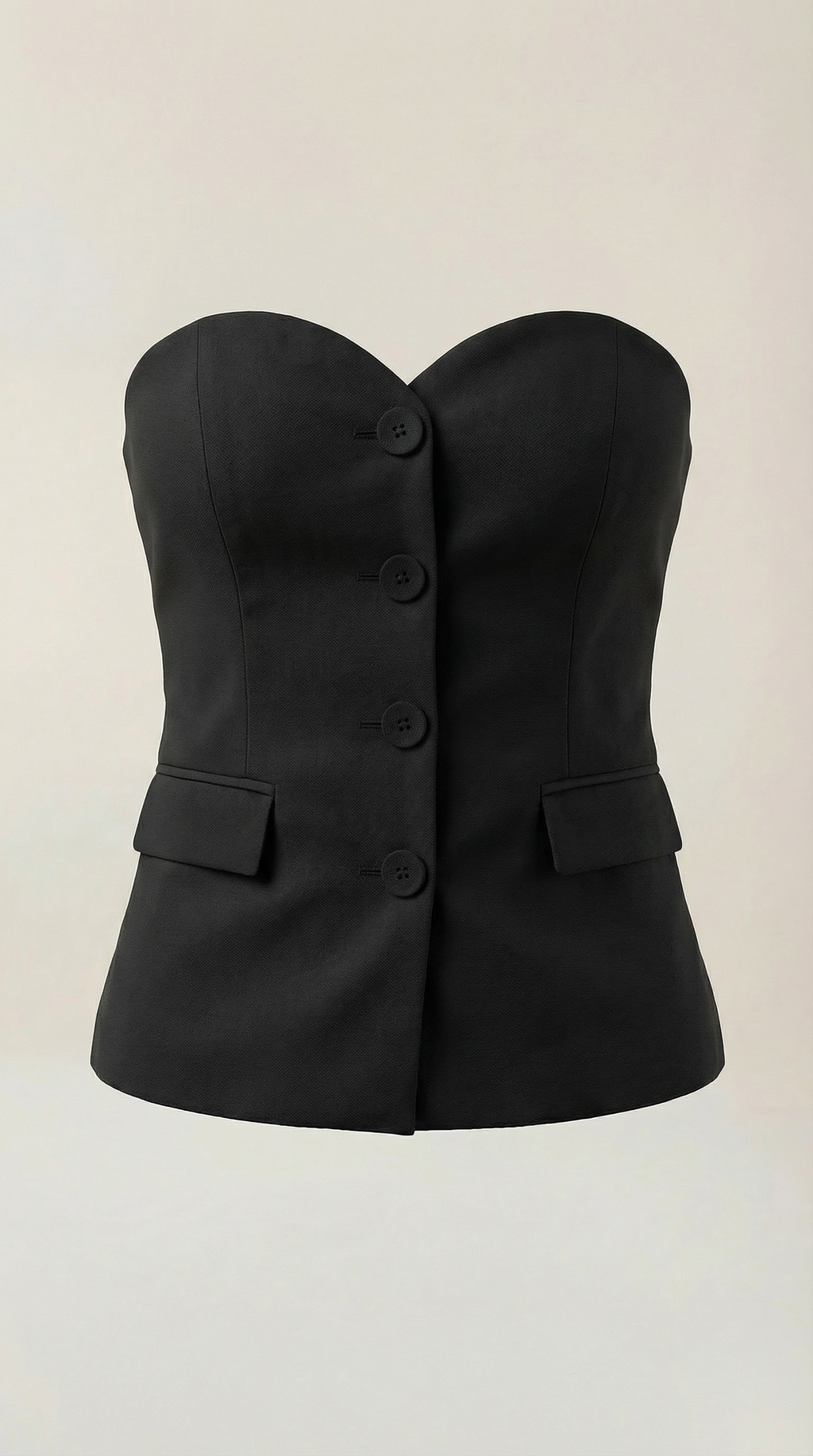 Fiona Trägerloses Blazer-Oberteil