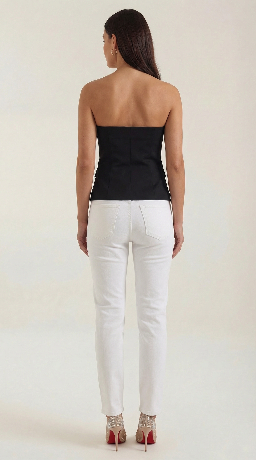 Fiona Trägerloses Blazer-Oberteil