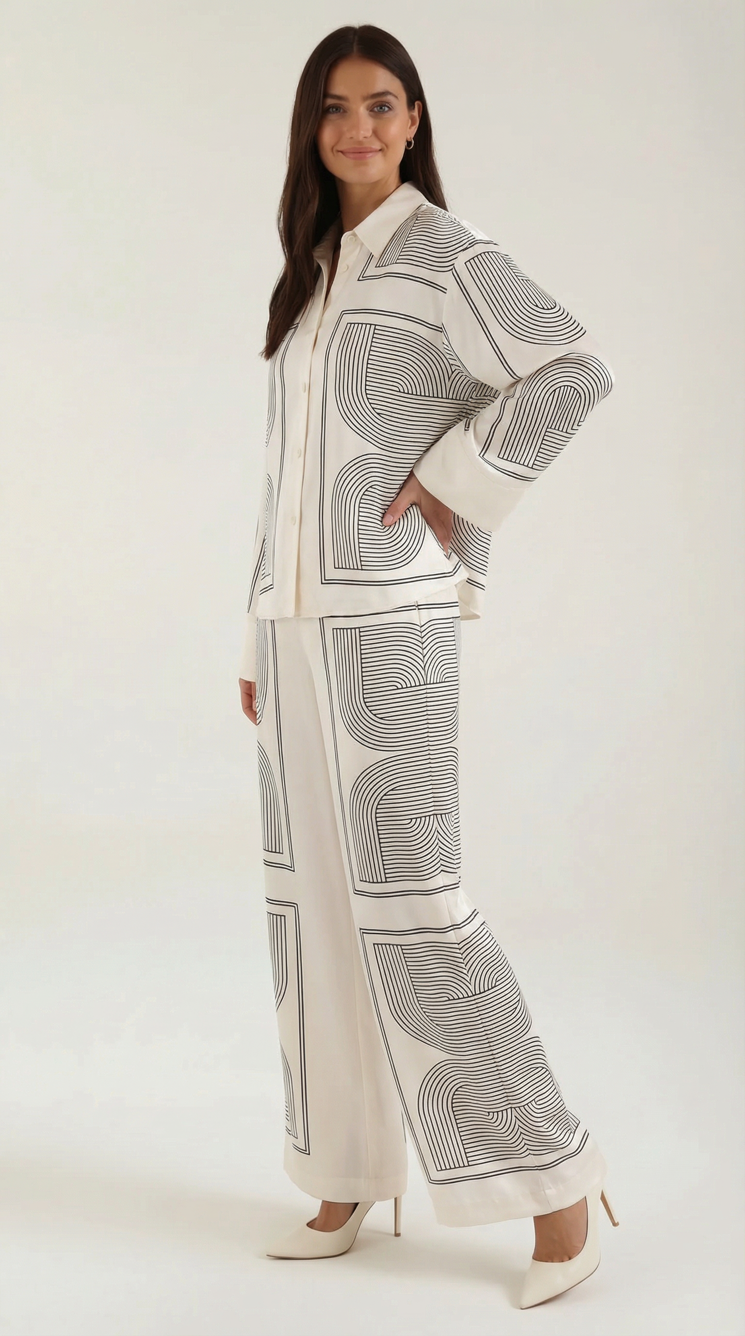 Jude Graphic Wide-Leg Hose