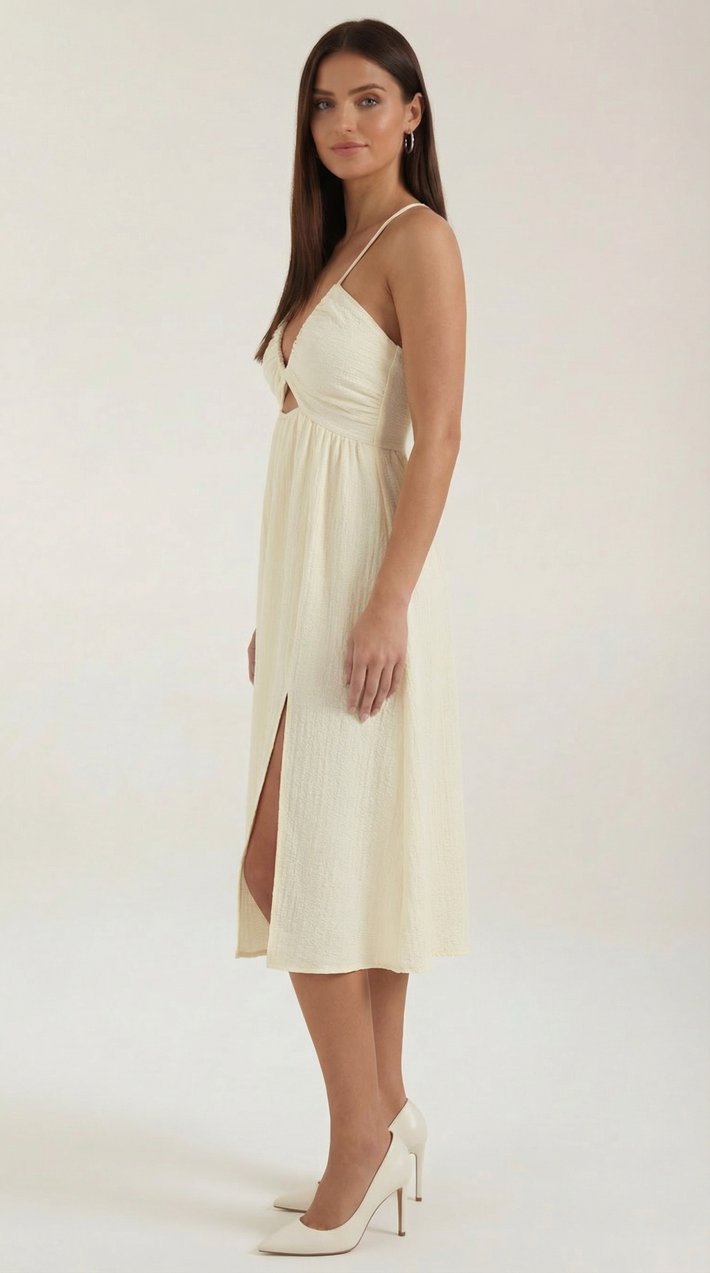 Linda Cutout Midi-Kleid