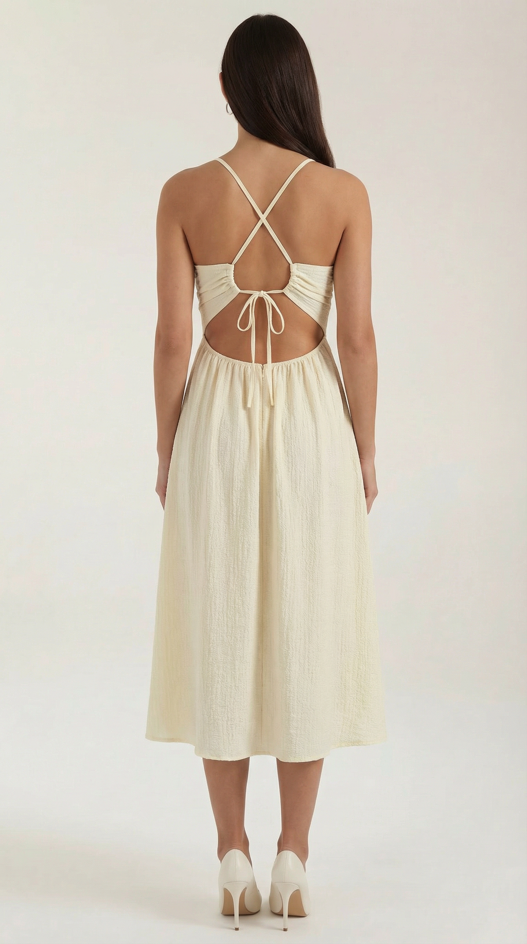 Linda Cutout Midi-Kleid