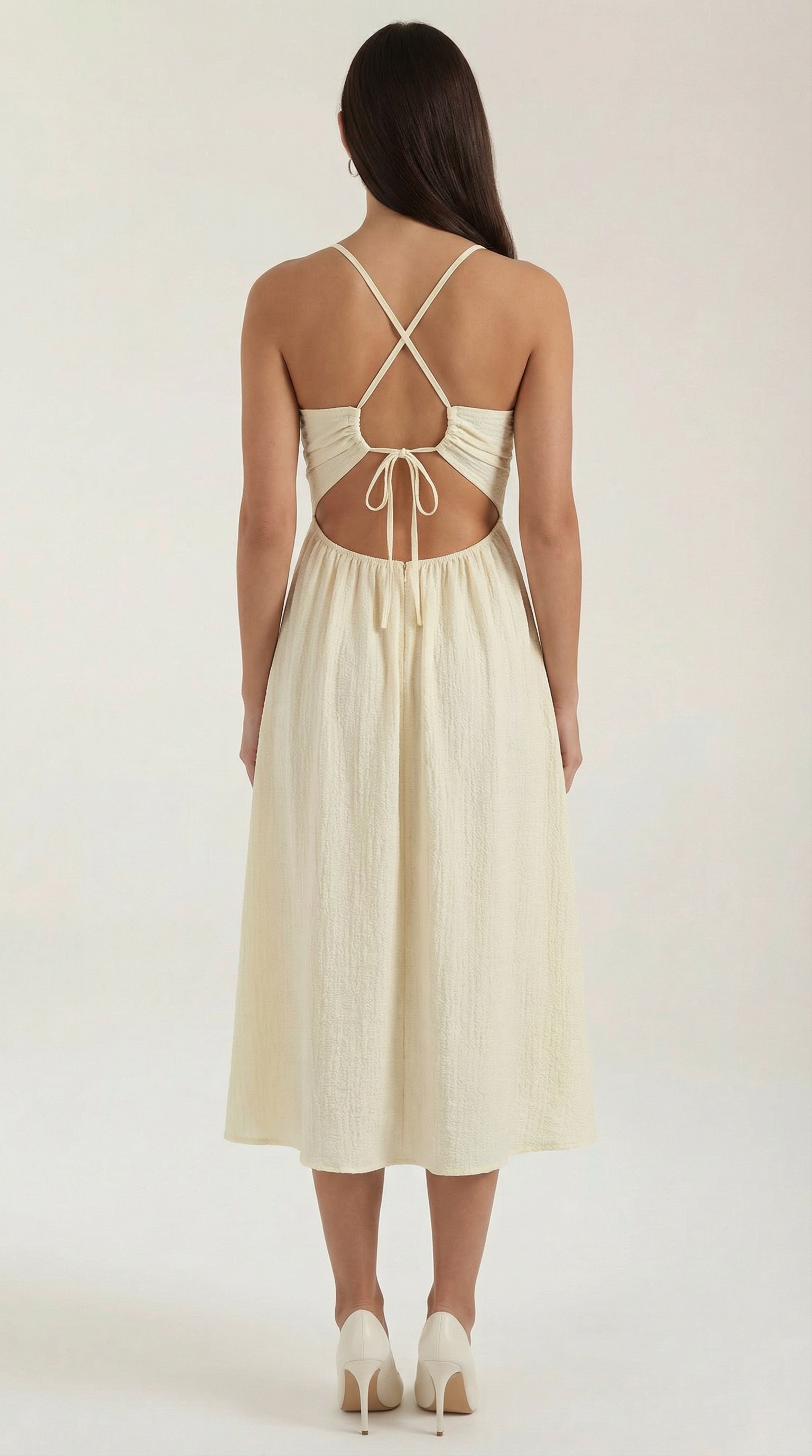 Linda Cutout Midi-Kleid