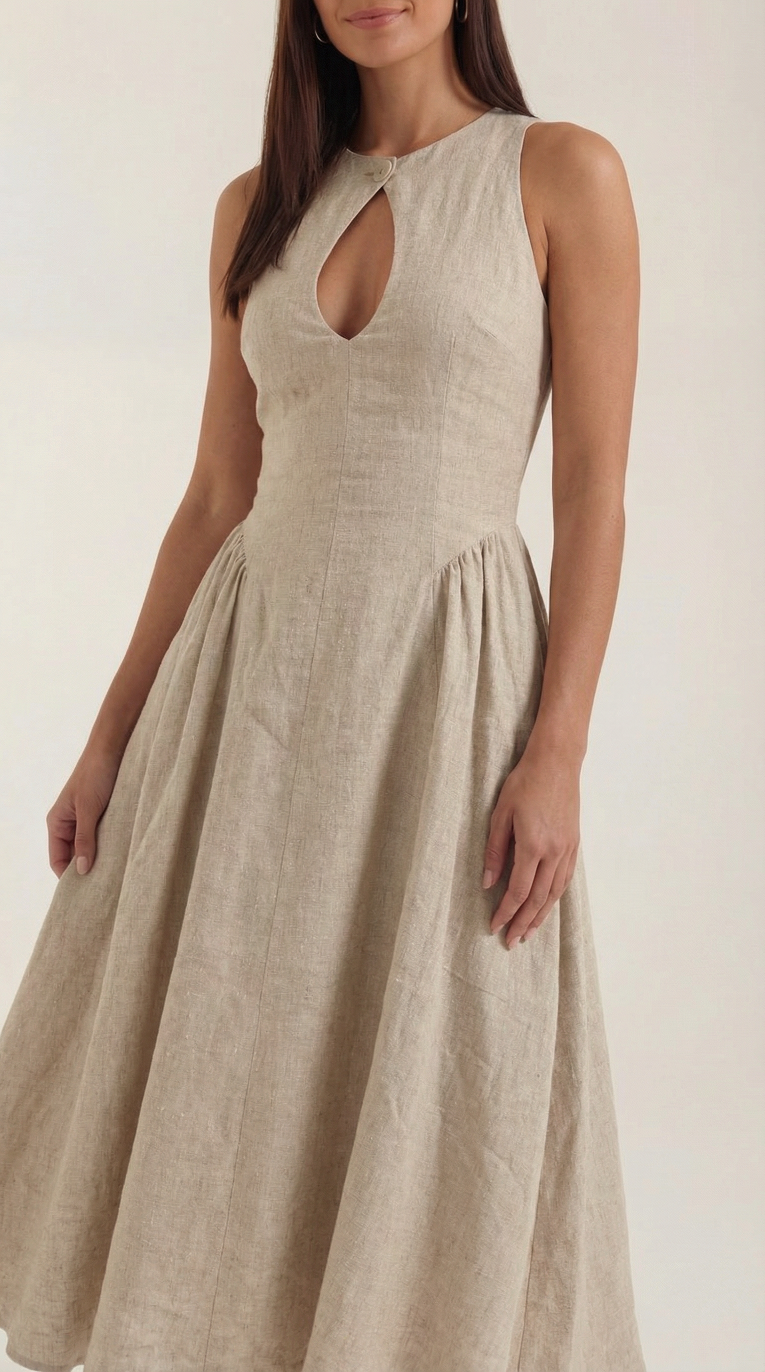 Nancy Midi-Kleid mit Cut-out