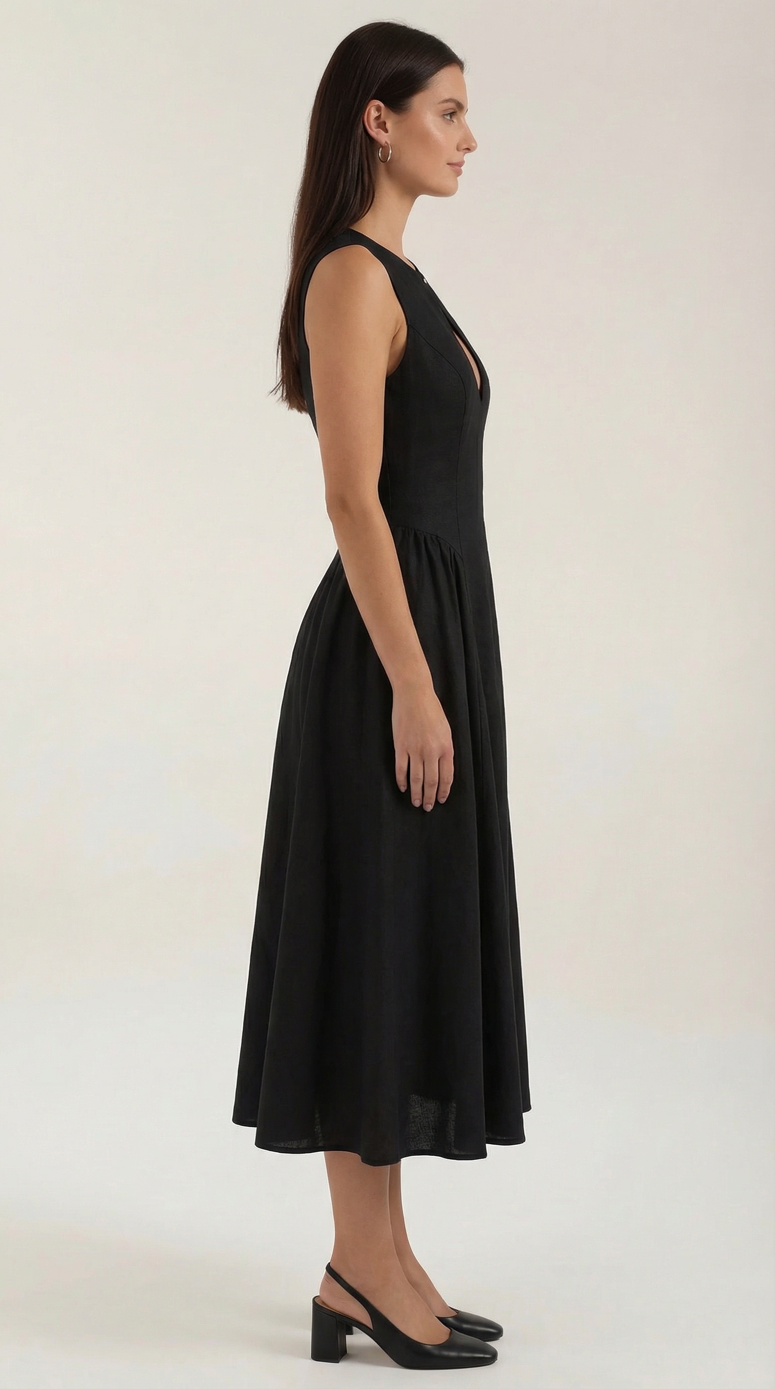 Nancy Midi-Kleid mit Cut-out