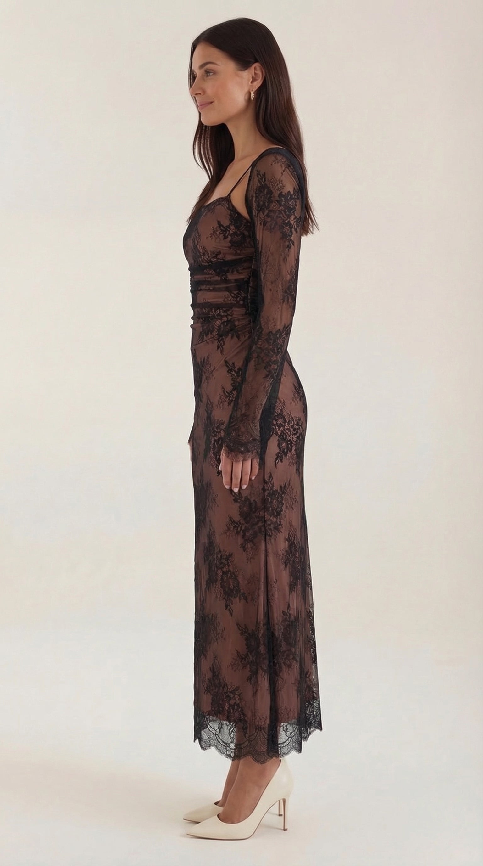 Nerissa Spitzen-Maxikleid