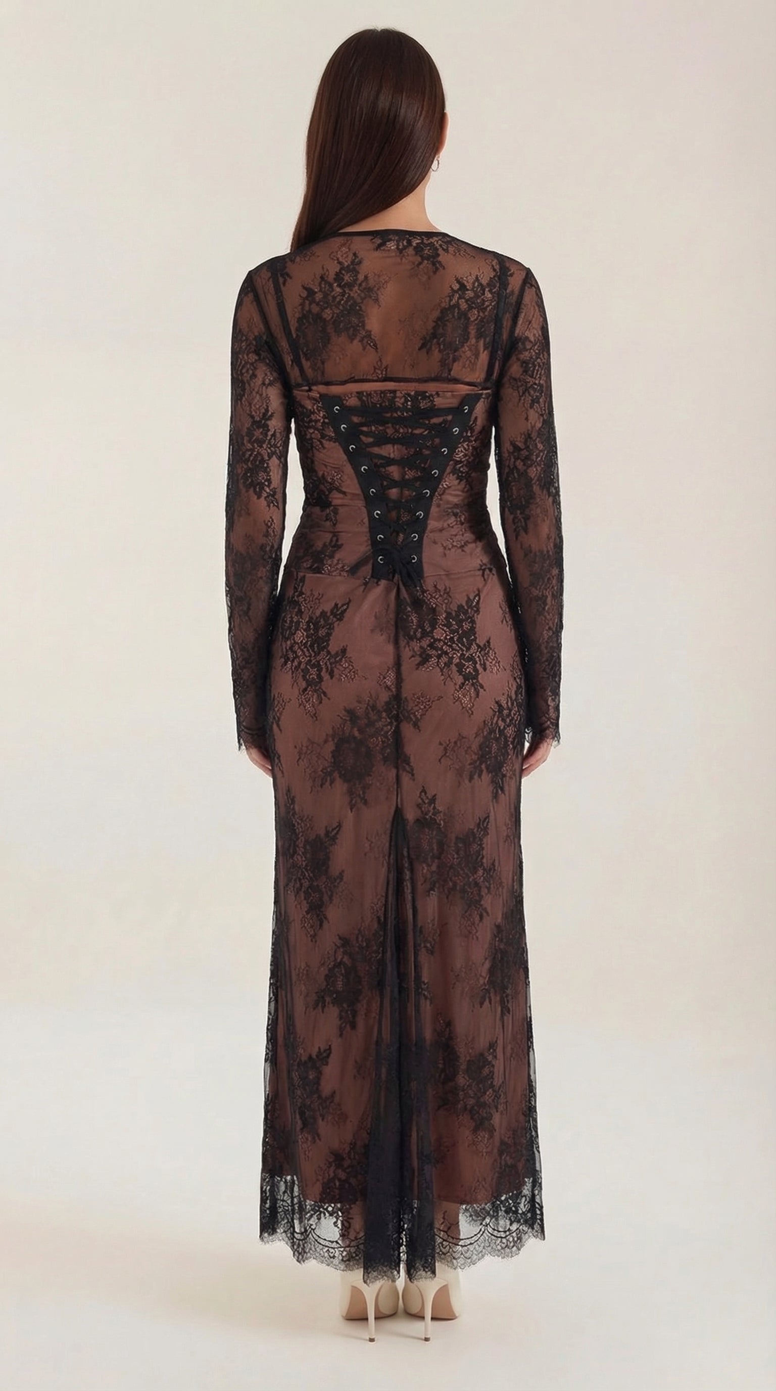 Nerissa Spitzen-Maxikleid