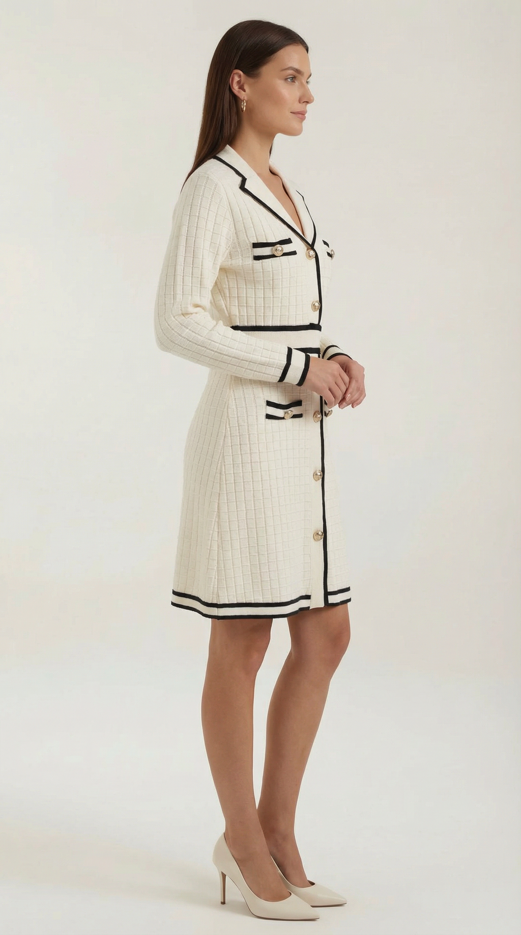 Tracy Mini-Kleid mit Kontrastbesatz