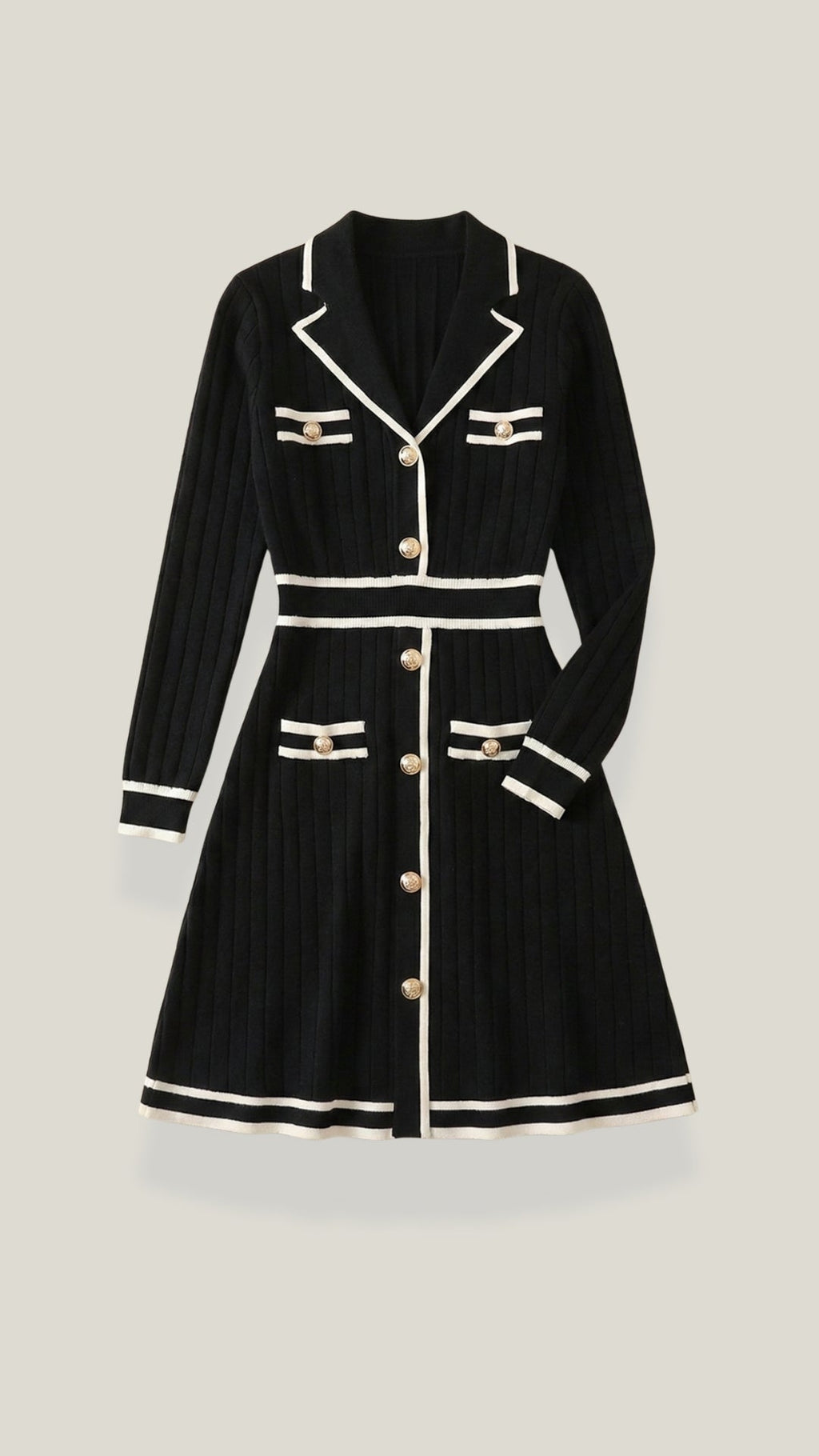 Tracy Mini-Kleid mit Kontrastbesatz