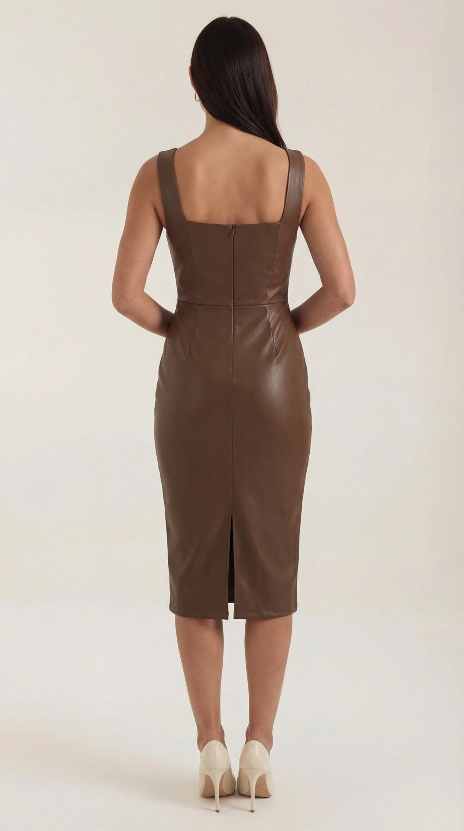 Yvonne Bodycon-Kleid aus Kunstleder