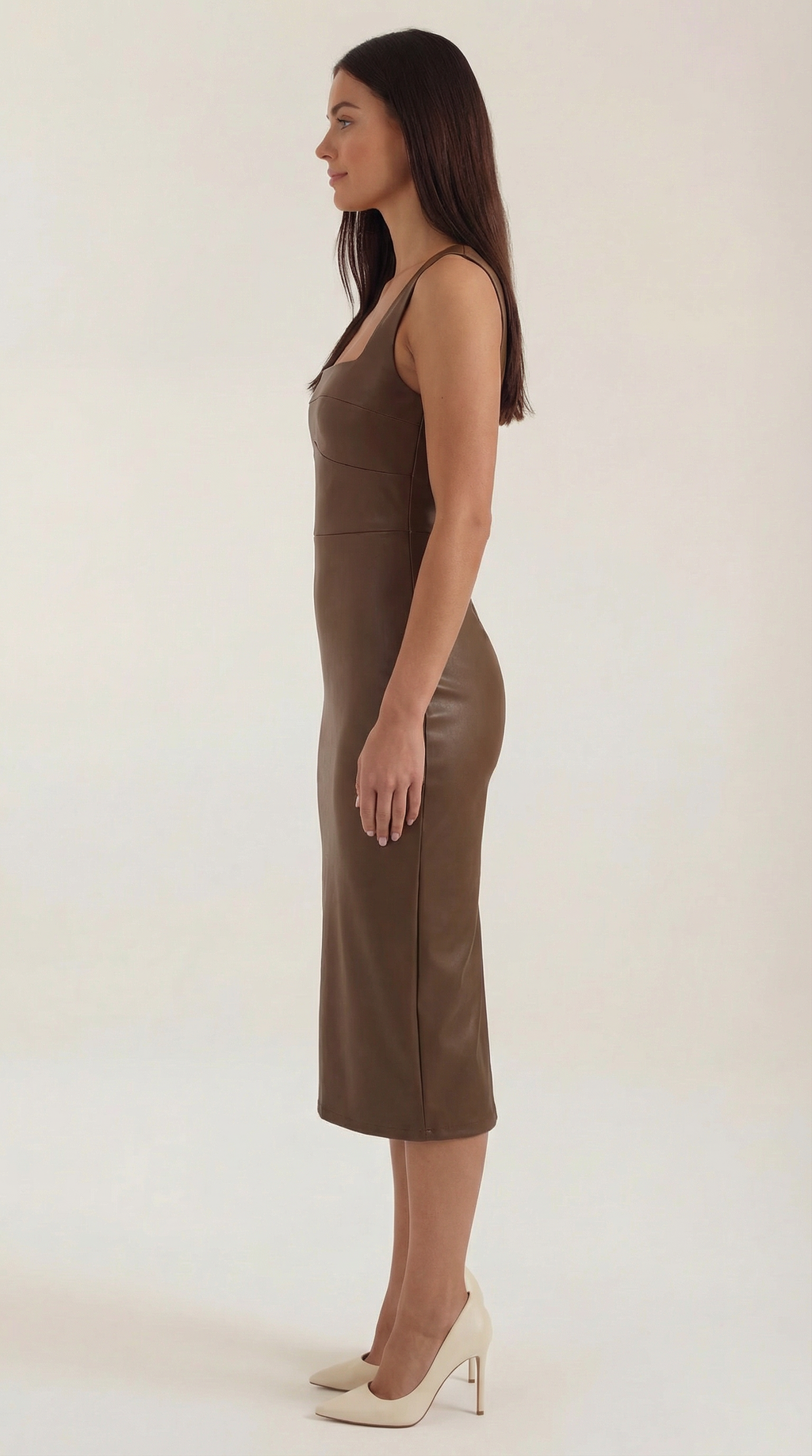 Yvonne Bodycon-Kleid aus Kunstleder