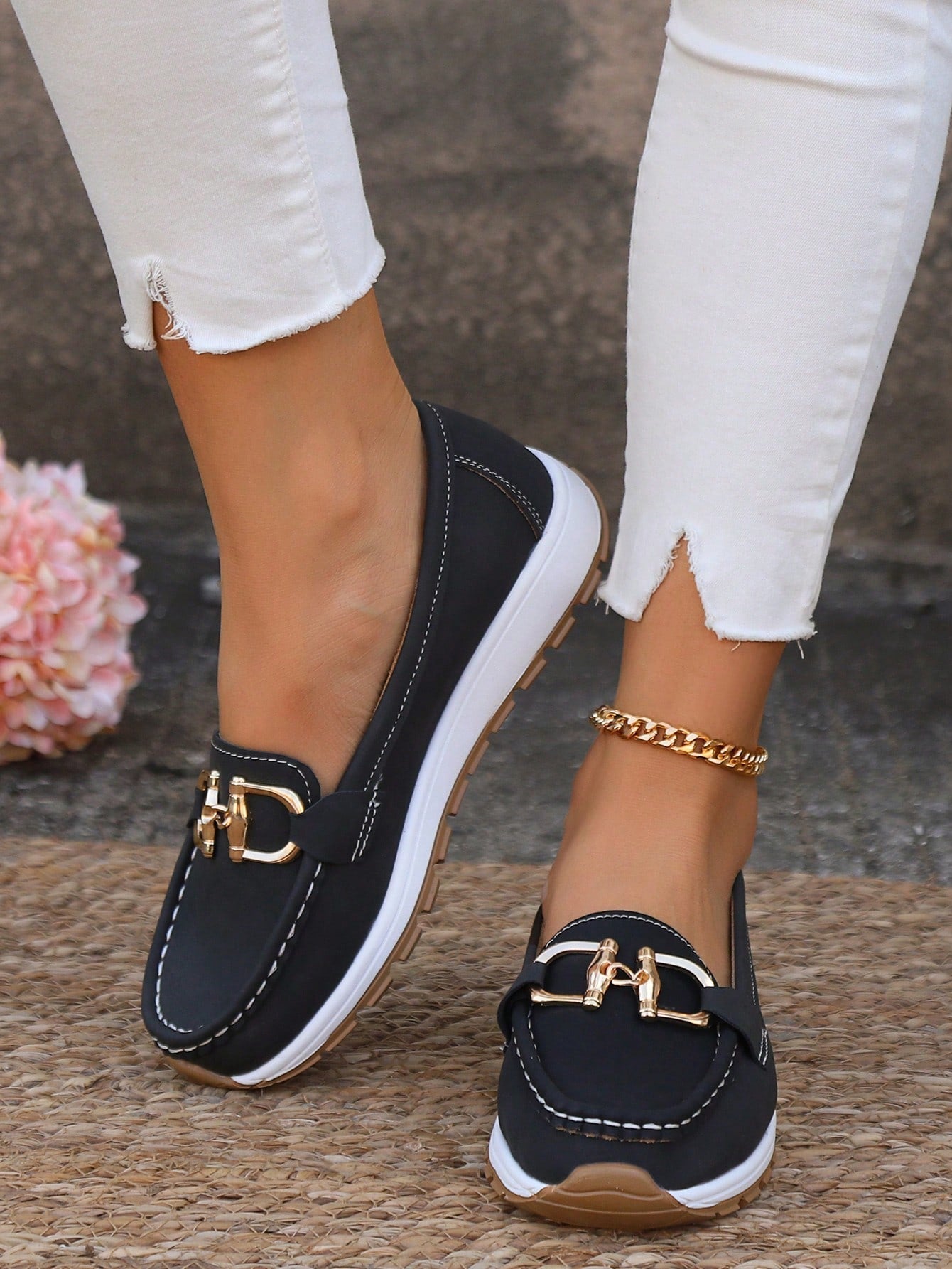 Rosemunde | Damen Loafer Schuhe mit Schnalle
