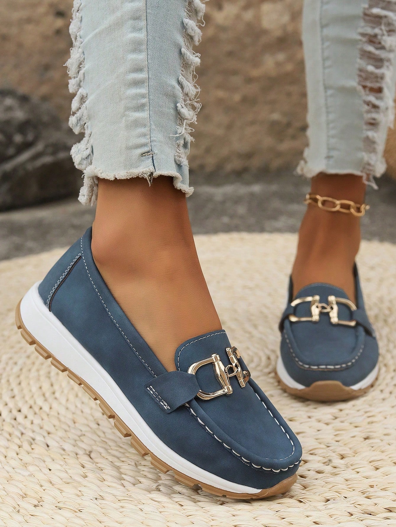 Rosemunde | Damen Loafer Schuhe mit Schnalle