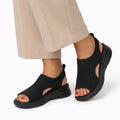 Komfort Plateau-Sandalen für Damen in bequemer Weite mit dicker Sohle und sportlichem Design