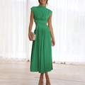 Sanna | Damen Midi Sommerkleid Für Alltag