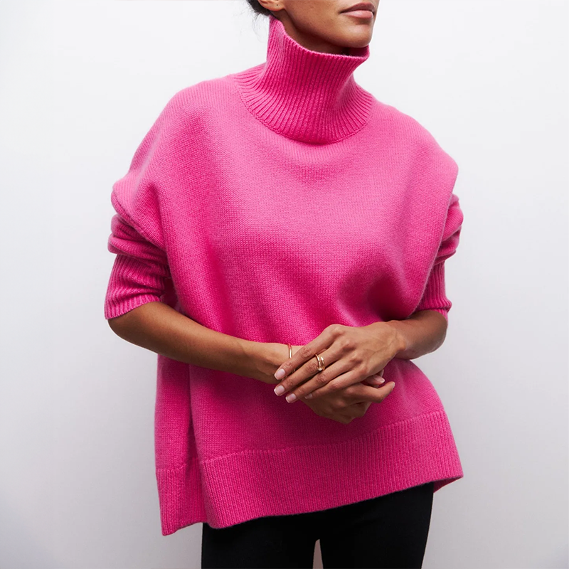Amelia | Eleganter Strick-Dolcevita-Pullover