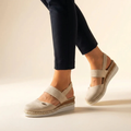 Selin | Damen Komfort Sandalen Espadrille Plattform