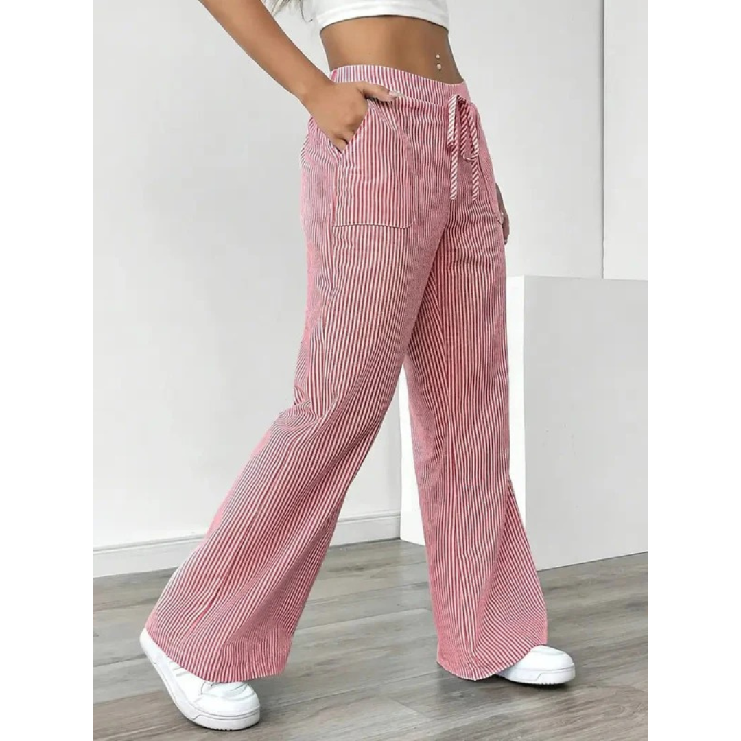 Senta | Damen hose Streifen Freizeit