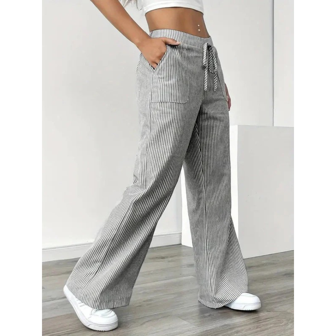 Senta | Damen hose Streifen Freizeit