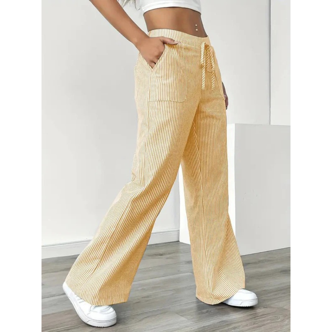 Senta | Damen hose Streifen Freizeit