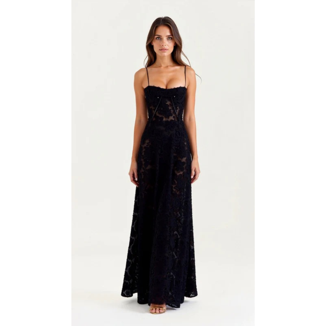 Sienna | Damen Maxi Kleid Für Hochzeitsgast Bustier Stil