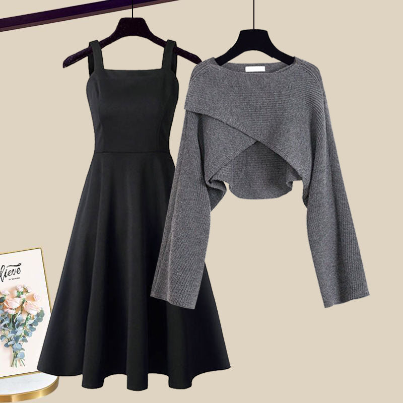 Marlene | Sienna™ Elegantes Herbst-Hochzeitsgast-Kleid Set