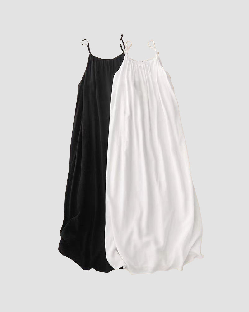 Sigrid | Damen Trägerkleid Maxikleid Sommerkleid