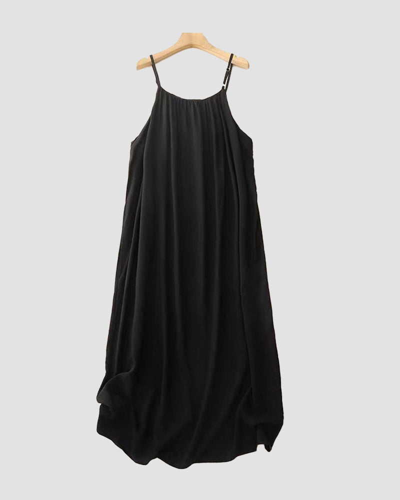Sigrid | Damen Trägerkleid Maxikleid Sommerkleid