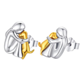 LEILA | ORECCHINI IN ARGENTO STERLING 925 "ICONA DEL GATTO"