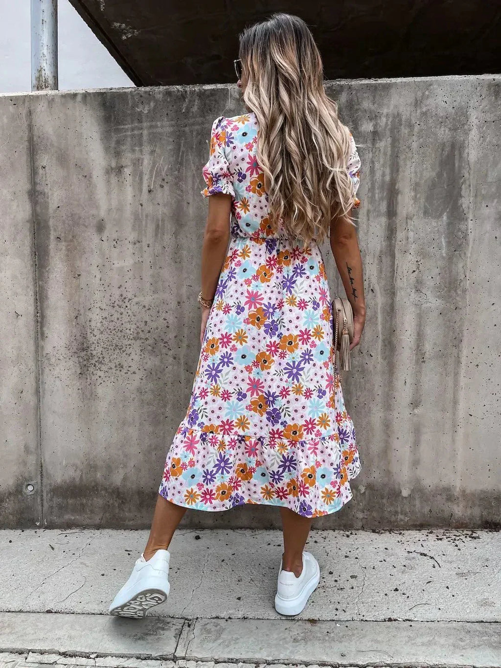 Julia | Sommerkleid mit Knopfleiste & Schlitz