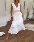 Elena | Spitzen Maxikleid im Boho-Stil für Hochzeitsgäste