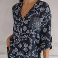 Friedlinde | Langärmelige Blumenbluse