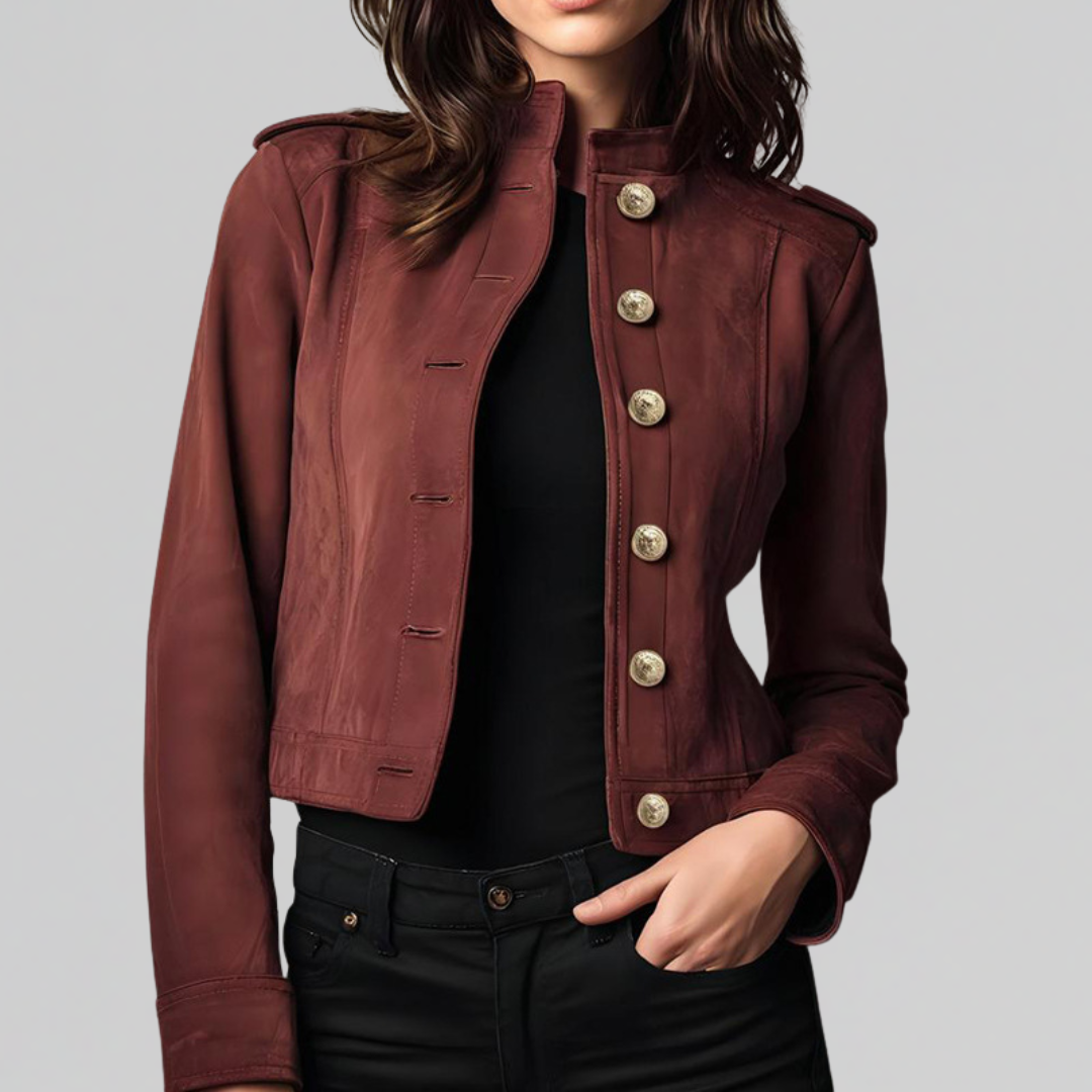 Amelie | Strukturierte kurze Jacke für Damen