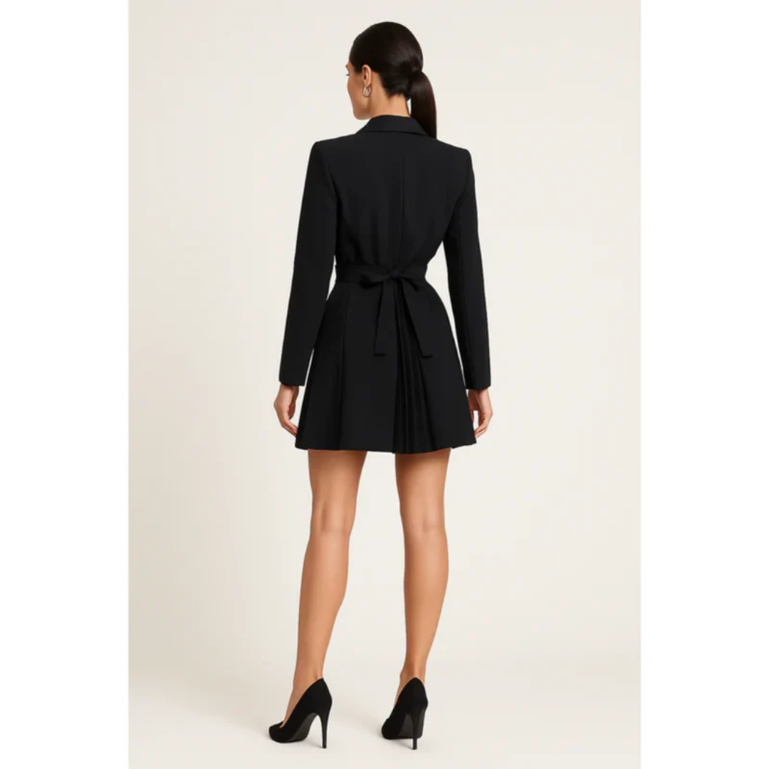 Tabea | Damen Minikleid Wickel Zeitloser Stil