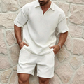 Herren Oversized Kurze Sommer Set mit Elastischer Bund
