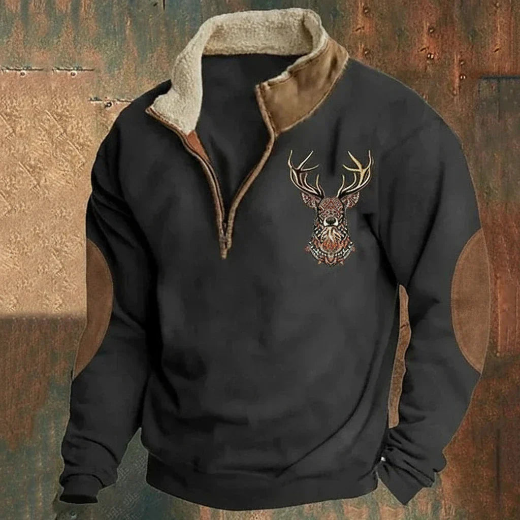 ARTHUR | PULLOVER AUS NORDISCHEM HIRSCHLEDER