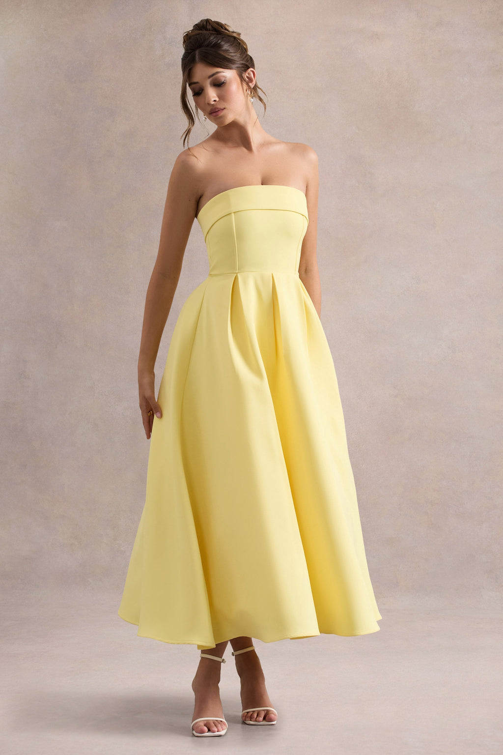 Sommerfeld | Stilvolles Midi-Kleid mit Schulterfreiem Ausschnitt