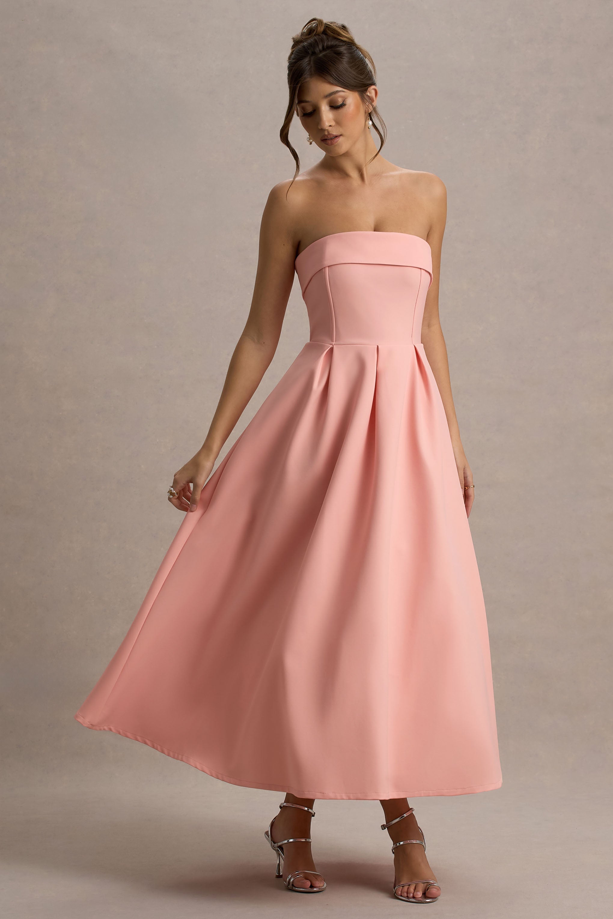 Sommerfeld | Stilvolles Midi-Kleid mit Schulterfreiem Ausschnitt