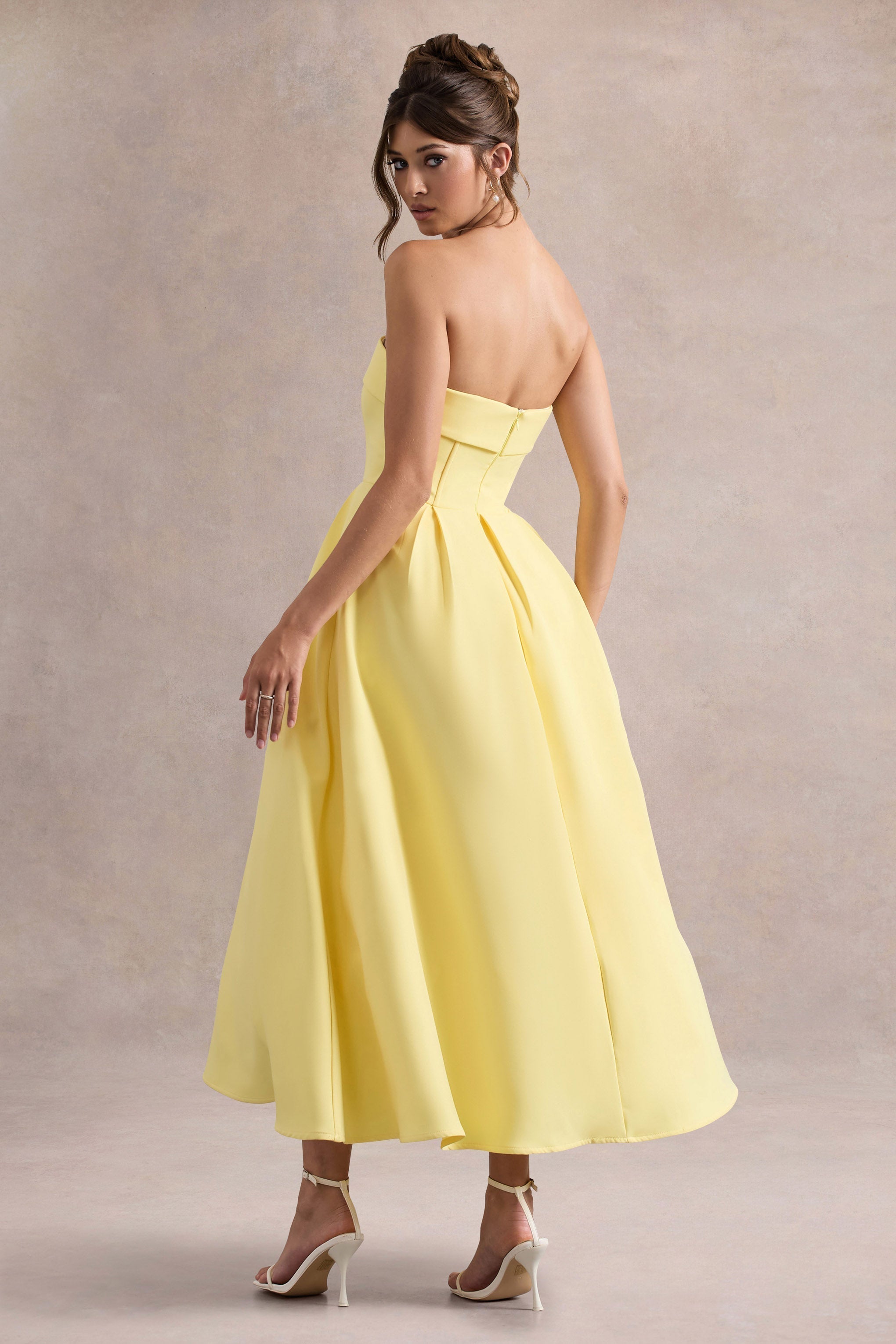 Sommerfeld | Stilvolles Midi-Kleid mit Schulterfreiem Ausschnitt