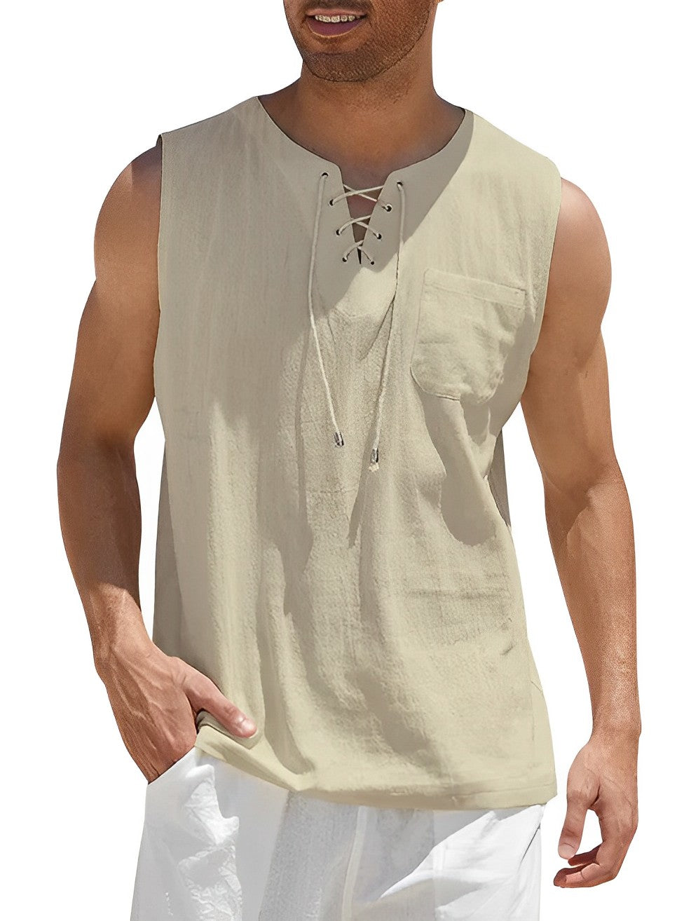 Valentin | Herren V-Ausschnitt Tank Top ärmellos